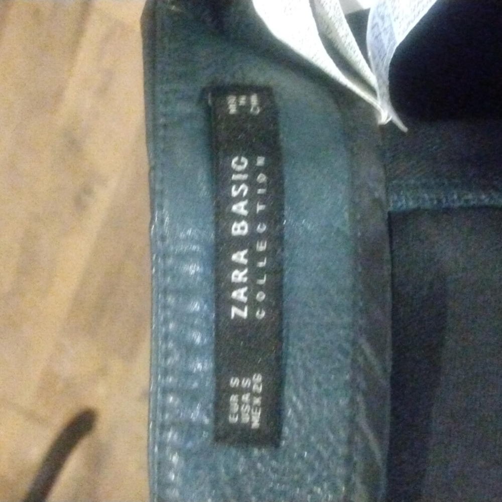 Zara Basic Collection 100% Polyurethane Midi Skirt - image 5